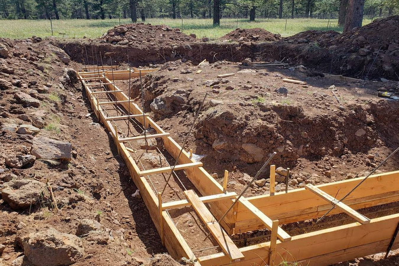 Concrete footings in Hickory, NC